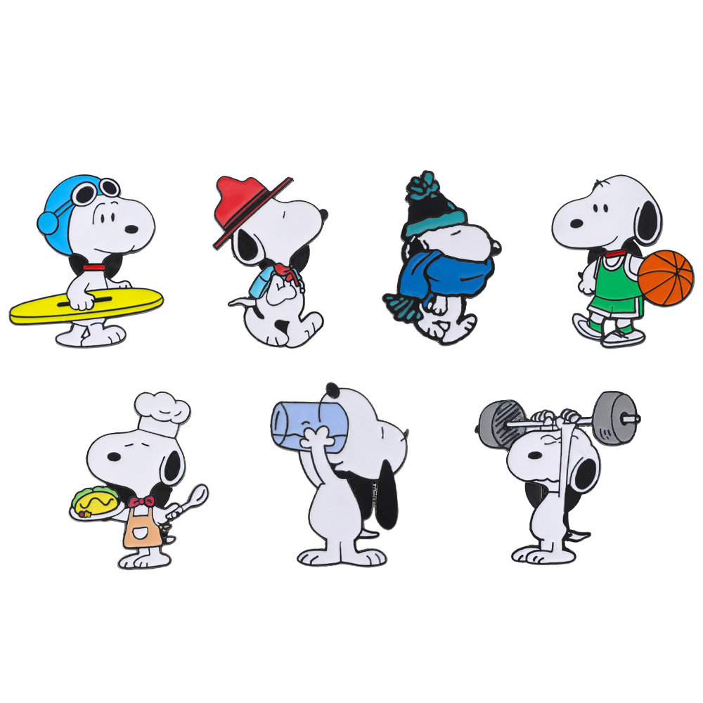 Embroidery Reddit - 7 stuks schattige dieren anime broche
