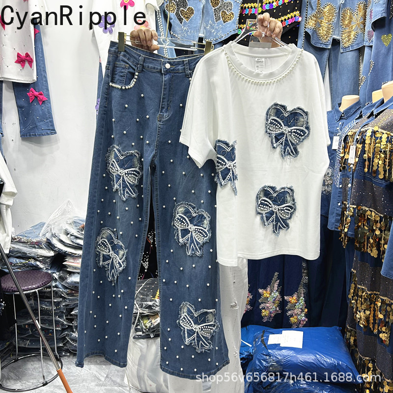 Embroidery Cotton Shirt - Nieuwe lente zomer dames tweedelige set
