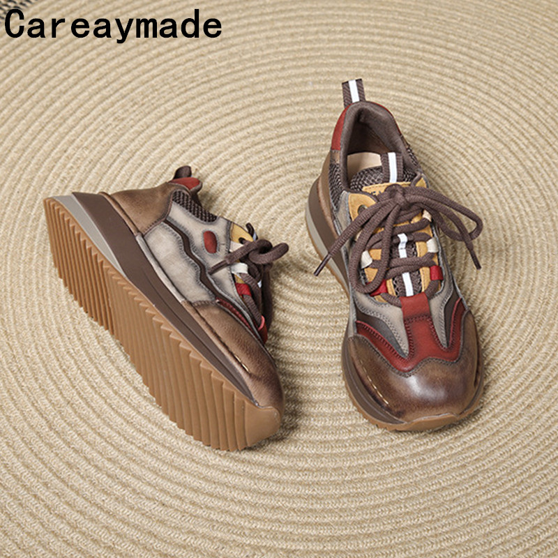 Embroidery Garments - Careaymade-Koe Echt Leer Vrouwen Enkellaarsjes Lente