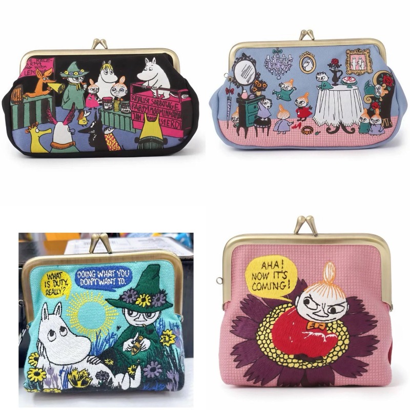 Embroidery Bag - Kawaii Anime Moomins Serie Mini Portemonnee