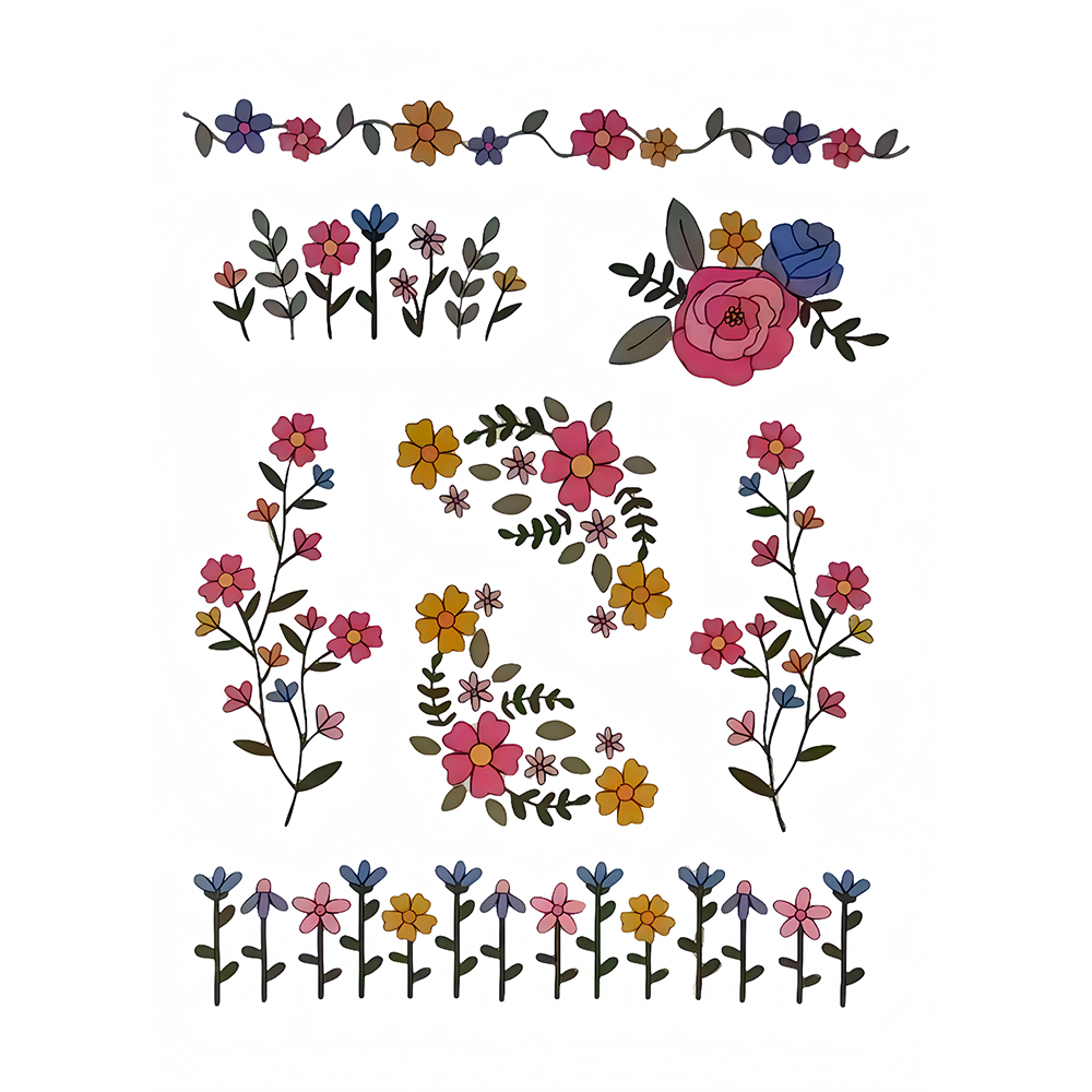 1 set van 8 stuks kleurrijke g - Embroidery Meaning recensie en prijs