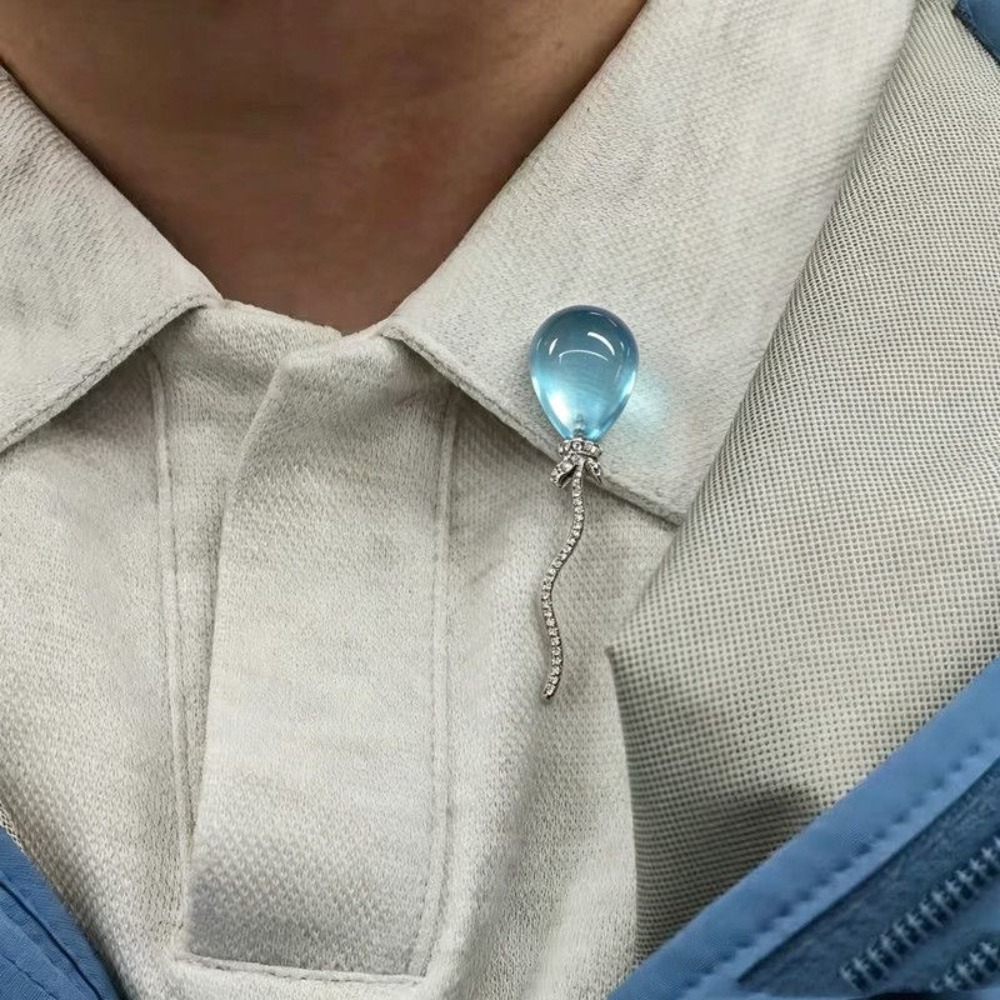 Prachtige blauwe schatballonbr - Embroidery Bali recensie en prijs