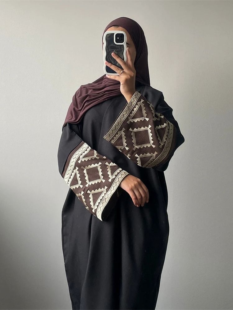 Eid Borduurwerk Kimono Abaya D - Embroidery Kebaya recensie en prijs