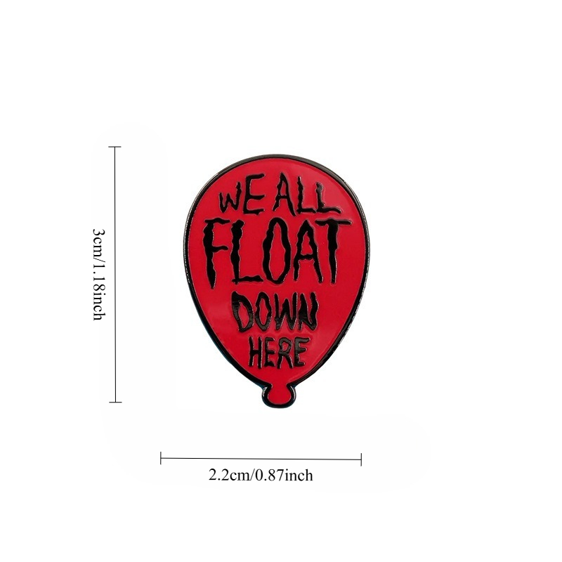 1pc rode ballon horrorfilm ema - Embroidery Bali recensie en prijs