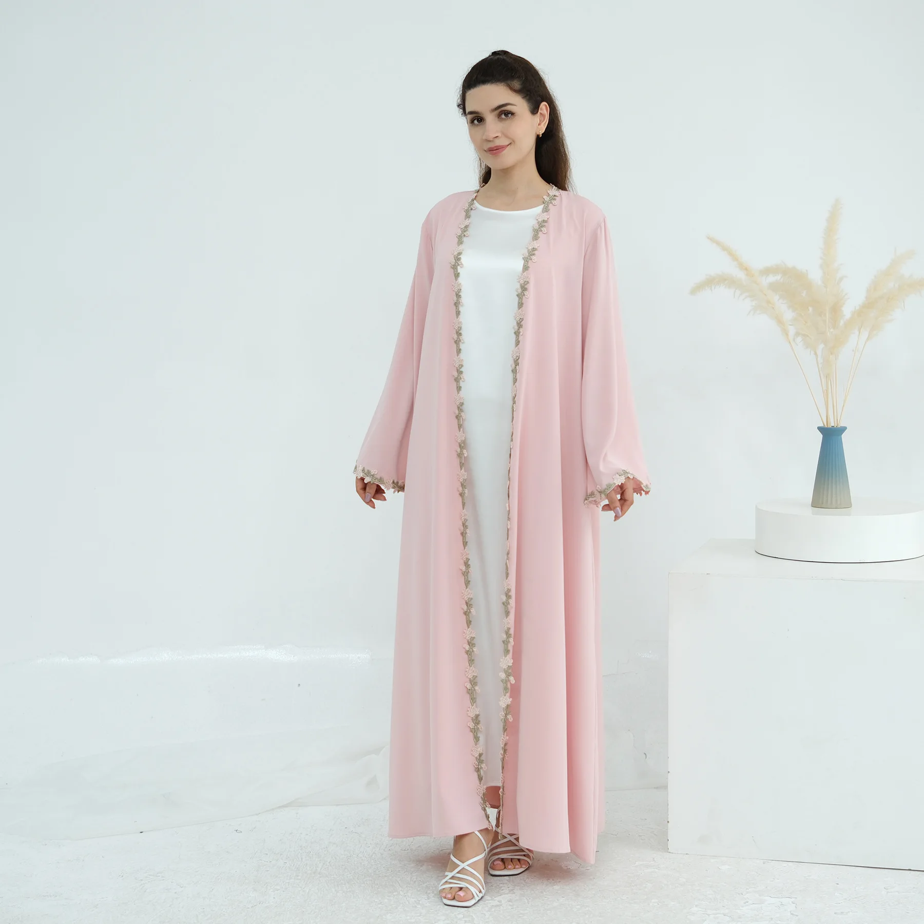 Dubai Open Abaya Muslim Hijab  - Embroidery Kebaya recensie en prijs