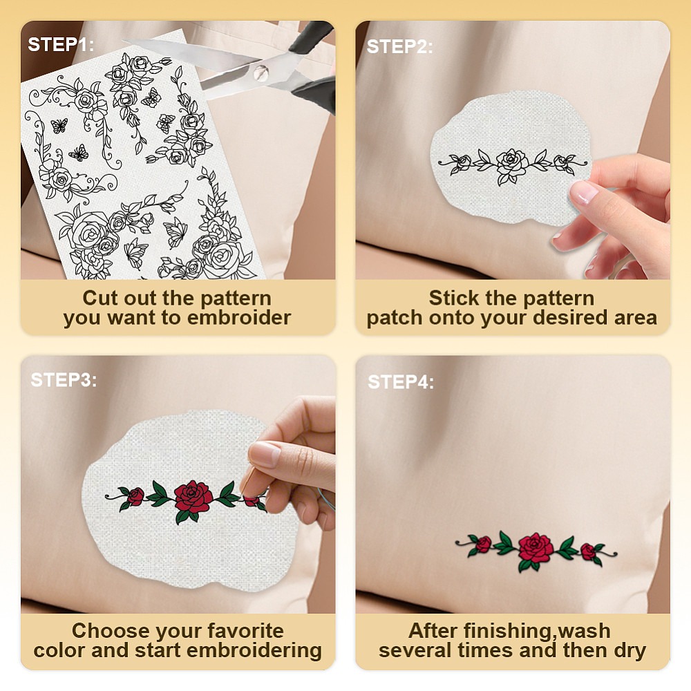 38 stuks rozenkant, 4 vellen w - Embroidery Rose recensie en prijs