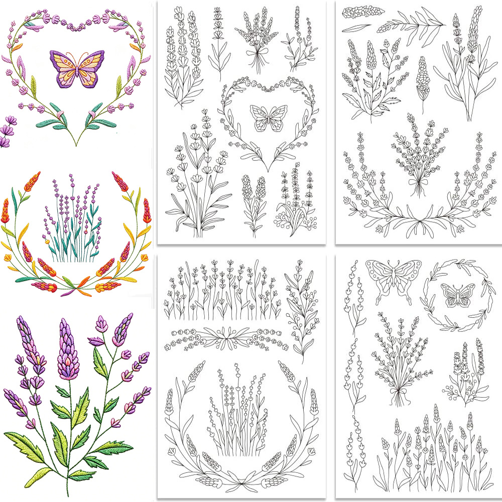 Lavendelbloem Vlinder Wateropl - Embroidery Meaning recensie en prijs