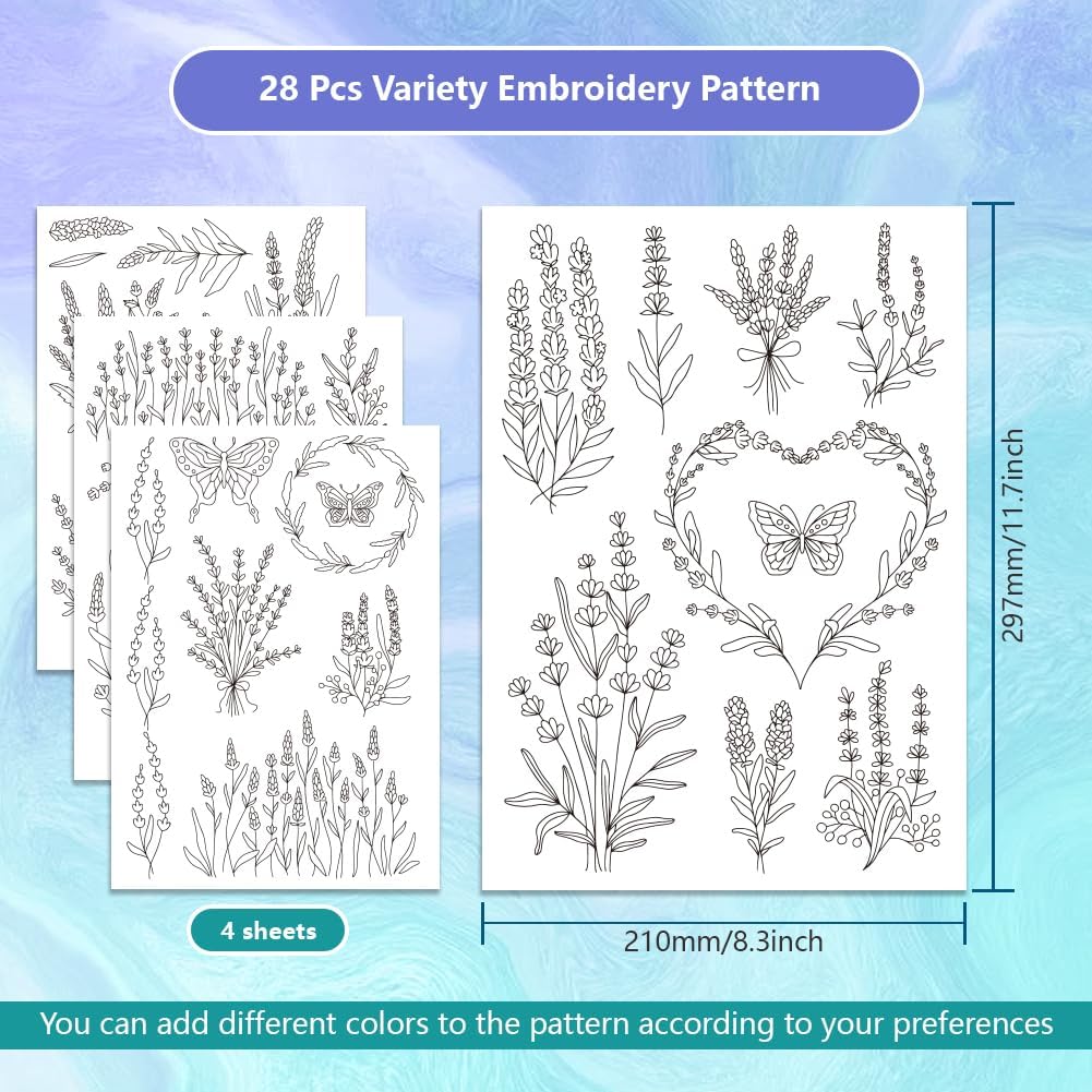 Lavendelbloem Vlinder Wateropl - Embroidery Meaning recensie en prijs