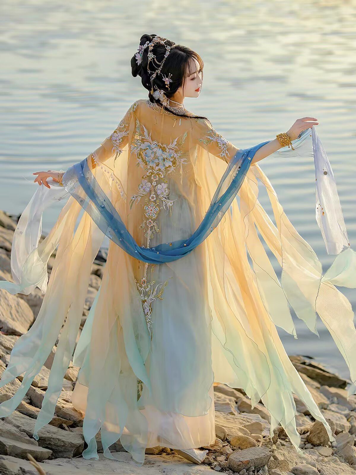 Chinese Hanfu Jurk Dames Tradi - Embroidery Yellow Dress recensie en prijs
