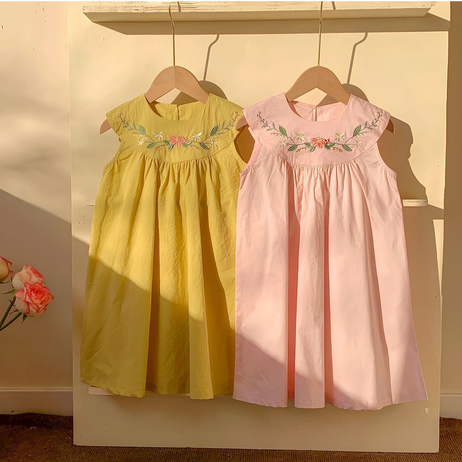 2-7 jaar oude Koreaanse versie - Embroidery Yellow Dress recensie en prijs