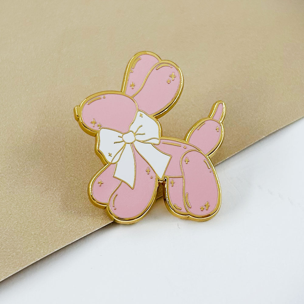 Roze Ballon Hond Emaille Pin S - Embroidery Bali recensie en prijs